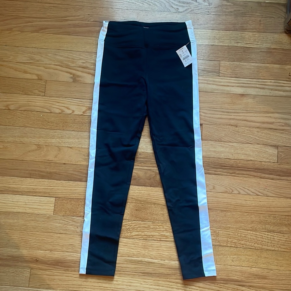 NWT JCrew leggings. Back with white stripe.